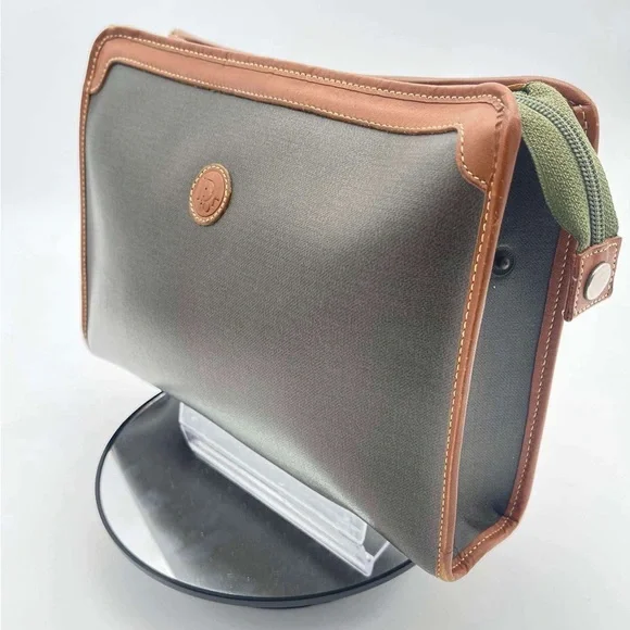 Dior Vintage Leather & Canvas Pouch - Free Gift Included